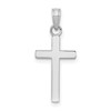 10k White Gold Polished Latin Cross Pendant