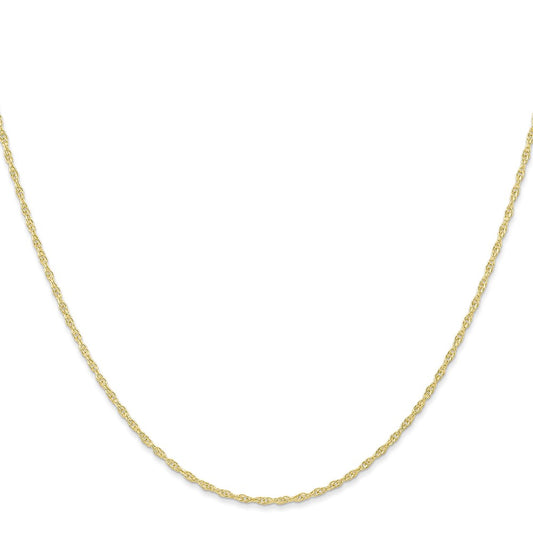 10k 1.15mm Carded Cable Rope Chain