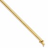 10k 4mm Domed 7 inch Omega Bracelet