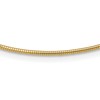 10k 1.4mm Round 16 inch Omega Necklace