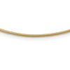 10k 1.4mm Round 18 inch Omega Necklace