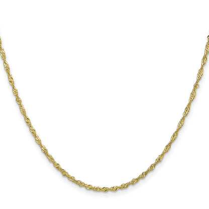 10k 1.7mm Singapore Chain