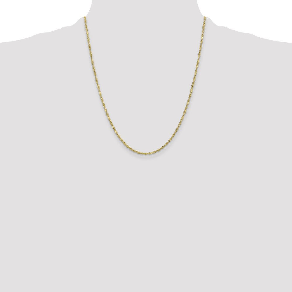 10k 1.7mm Singapore Chain