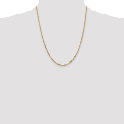 10k 2mm Singapore Chain