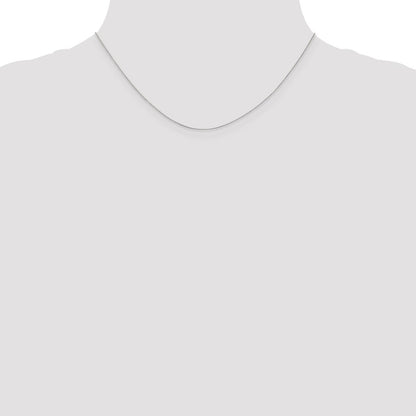 10k White Gold .5mm Box Chain