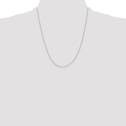 10k White Gold .5mm Box Chain