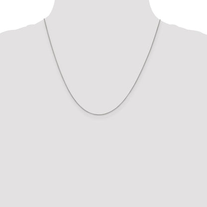 10K White Gold .7mm Box Chain
