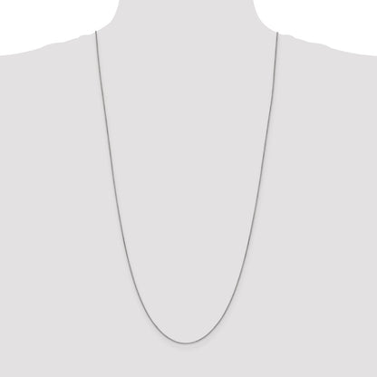 10k White Gold .9mm Box Chain