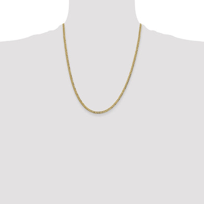 10K 3.1mm Lightweight Flat Cuban Chain