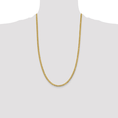 10K 3.7mm Lightweight Flat Cuban Chain