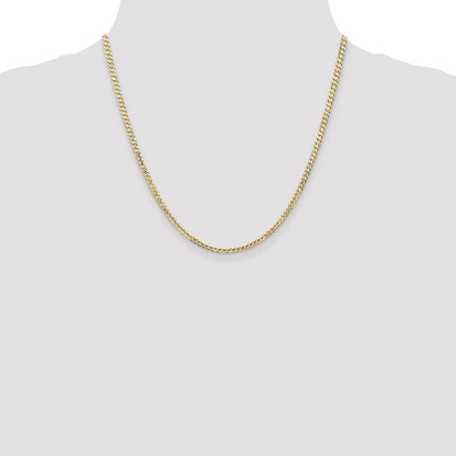 10K 3mm Open Concave Curb Chain 10K