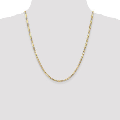 10K 3mm Open Concave Curb Chain 10K