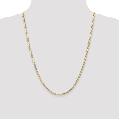 10K 3mm Open Concave Curb Chain 10K