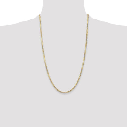 10K 3mm Open Concave Curb Chain 10K