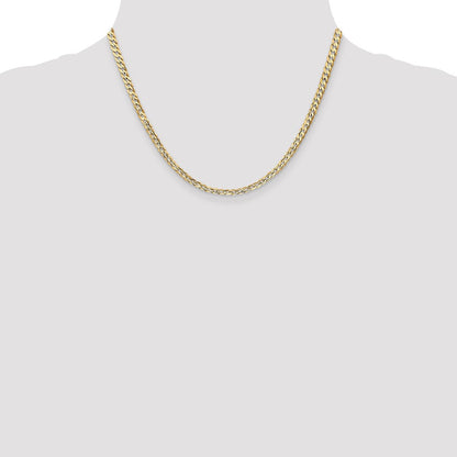 10K 3.8mm Open Concave Curb Chain 10K