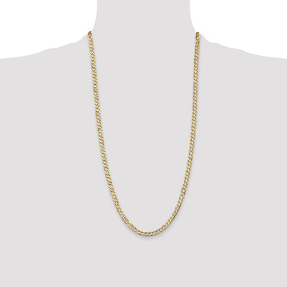10K 4.5mm Open Concave Curb Chain 10K