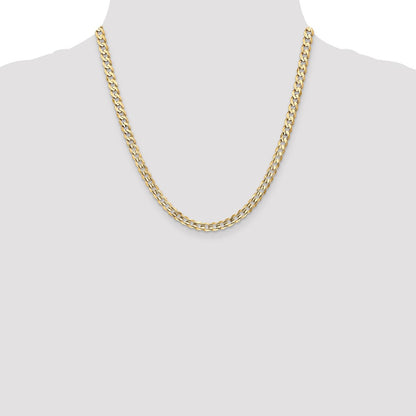 10K 5.25mm Open Concave Curb Chain 10K
