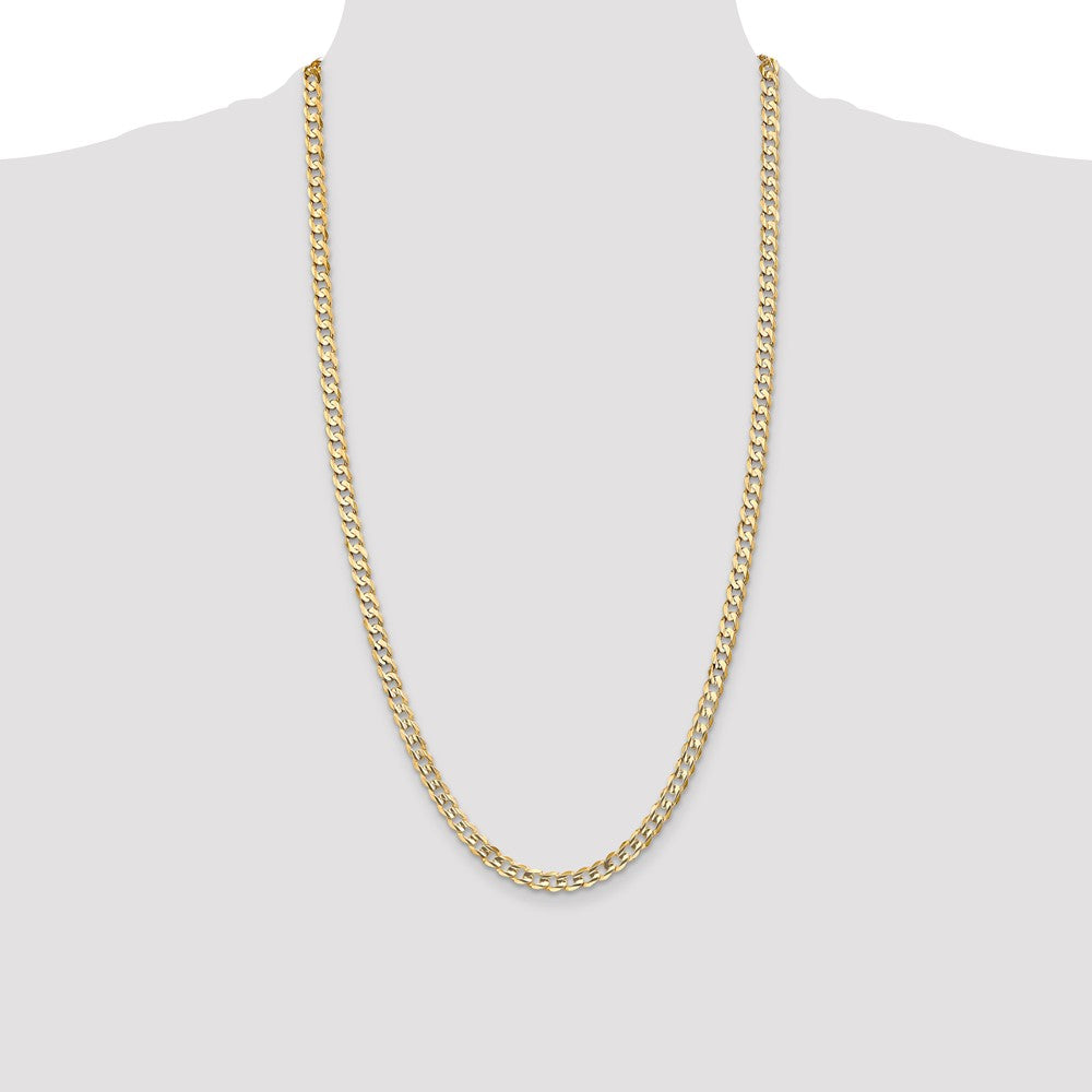 10K 5.25mm Open Concave Curb Chain 10K