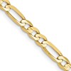 10k 4mm Concave Open Figaro Chain
