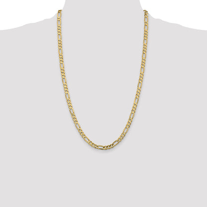 10k 5.5mm Concave Open Figaro Chain