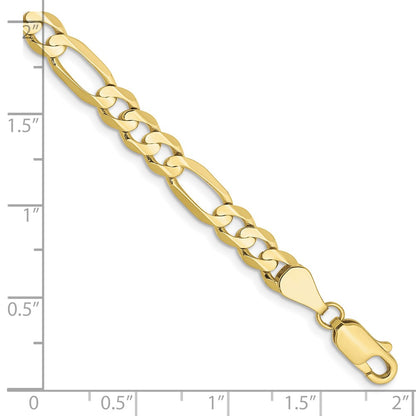 10k 5.5mm Concave Open Figaro Chain