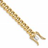 10k 7mm Hand-Polished Traditional Curb Link 8 inch Bracelet