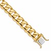 10k 13.4mm Hand-Polished Rounded Curb Link 9 inch Bracelet