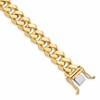10k 10mm Hand-Polished Fancy Curb Link 9 inch Bracelet