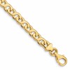 10k 6.2mm Hand-Polished Fancy Link 8 inch Bracelet