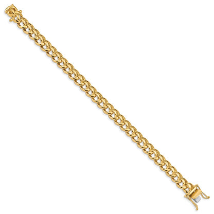 10k 8.6mm Hand-polished Fancy Link 8 inch Bracelet