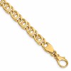 10k 7mm Hand-Polished Fancy Link 7 inch Bracelet