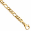 10k 8.5mm Hand-Polished Fancy Figaro Link 8 inch Bracelet