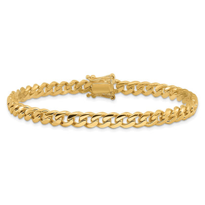 10k 5.7mm Hand-Polished Miami Cuban 8 inch Bracelet