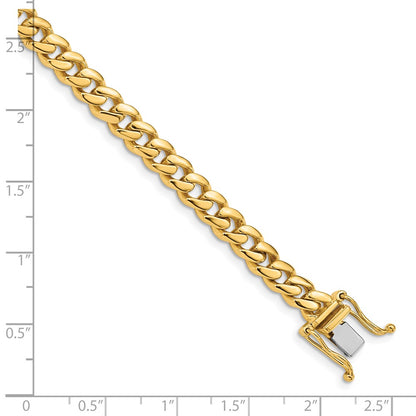 10k 5.7mm Hand-Polished Miami Cuban 8 inch Bracelet