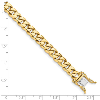 10k 7mm Hand-Polished Miami Cuban 8.25 inch Bracelet