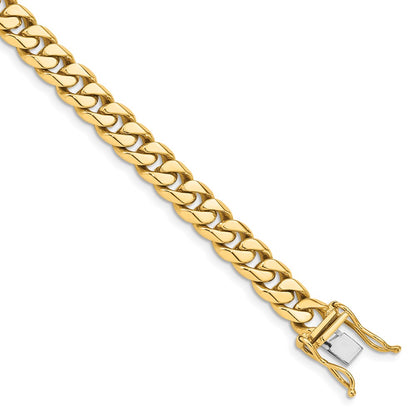 10k 7mm Hand-Polished Miami Cuban 8.25 inch Bracelet