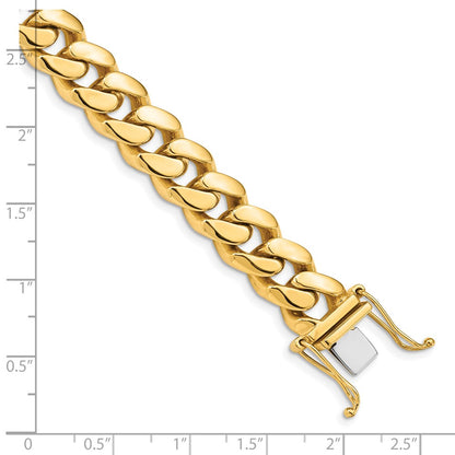10k 10.7mm Hand-Polished Miami Cuban Link 8.25 inch Bracelet