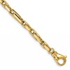 10k 5mm Hand-polished Fancy Link Chain