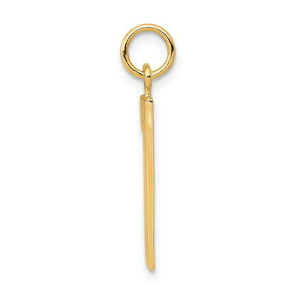 10k Large Polished Number 1 Charm