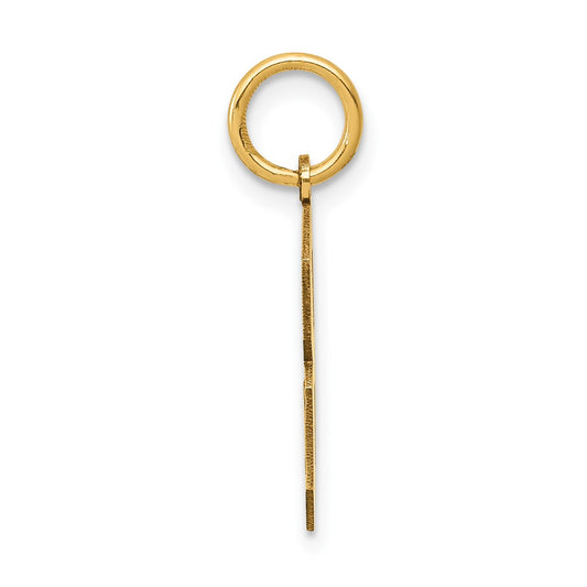 10k Medium Satin Number 8 Charm