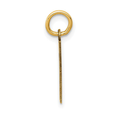 10k Small Satin Number 1 Charm