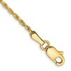 10k 1.3mm D/C Machine Made Rope Chain Anklet