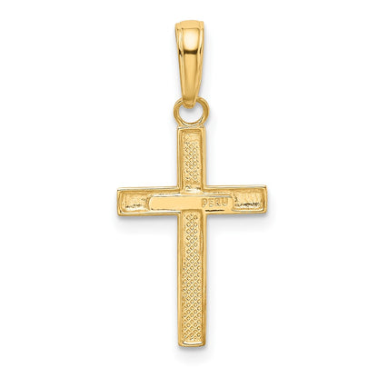 10K Small Cross Pendant