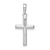 10K White Gold Small Cross Pendant
