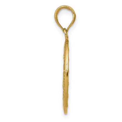 10k Oval Miraculous Medal Pendant