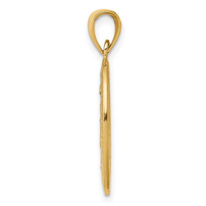 10k Oval Miraculous Medal Pendant