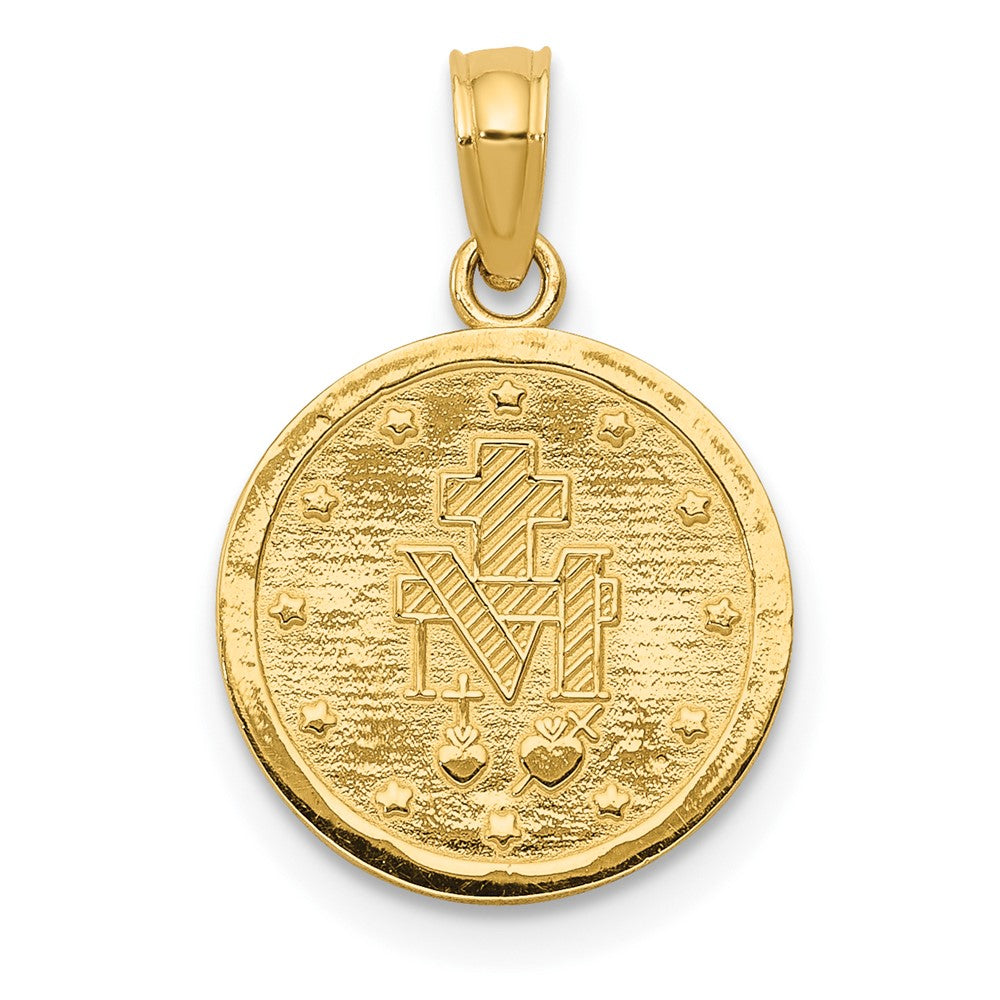 10k Round Miraculous Medal Pendant