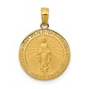 10k Round Miraculous Medal Pendant