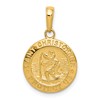 10k Saint Christopher Round Medal Charm
