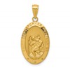 10k Oval Saint Christopher Medal Pendant